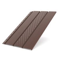 BRYZA perforirani plastični krovni sofiti, duljina 3M, širina 305 mm, smeđa RAL 8017