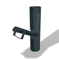 PREFA Klapna za kišnicu, Ø 80 mm, antracit P10 RAL 7016