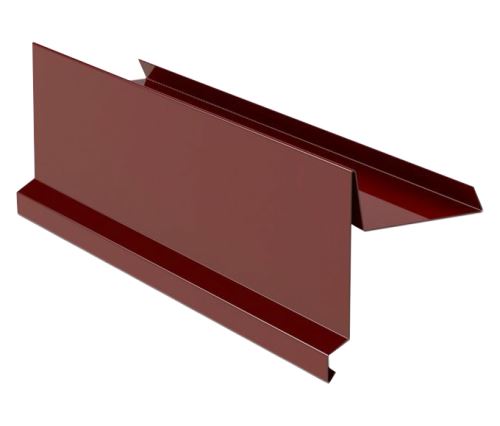 Zavjetrinska letva RŠ 333, Prefalz stucco, Tamnocrvena P.10 RAL 3009