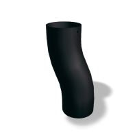 PREFA koljeno za sokle aluminijsko Ø 80 mm, crna P10 RAL 9005