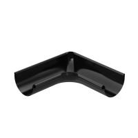 BRYZA Kutni oluk unutarnji pocinčani Ø 125 mm, Crna RAL 9005