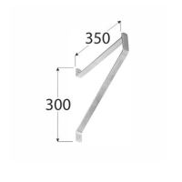 Univerzalni držač za garažu, 350x130mm / pakiranje 1 kom