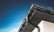 BRYZA krovni sofiti puni plastični, duljina 3M, širina 305 mm, antracit RAL 7021 (2)