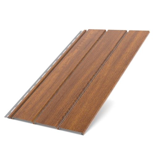 BRYZA krovni sofiti puni plastični, duljina 3M, širina 305 mm, zlatni hrast