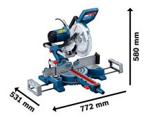 Bosch Nagibna i ukošena pila GCM 254 D 0601B53000 Bosch Nagibna i ukošena pila GCM 254 D 0601B53000