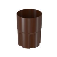 BRYZA Pocinčana spojnica spusne cijevi Ø 100 mm, smeđa RAL 8017
