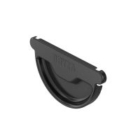 BRYZA čelo oluka pocinčano Ø 125 mm, Crna RAL 9005