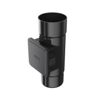 BRYZA Hvatač lišća s vratancima za plastične oluke Ø 110 mm, crna RAL 9005