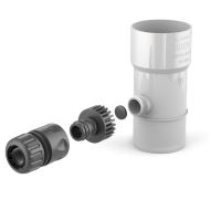 BRYZA Sakupljač kišnice DN 110 mm s navojem 1", bijela RAL 9010