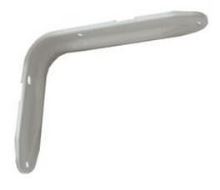 Polica konzola KL3, 177x327mm, bijela / pakiranje 1 kom