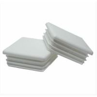 Kvadratni čep za cijev 10x10mm, bijela / pakiranje 100 kom