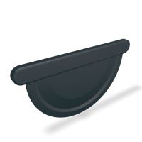 PREFA čelo oluka aluminijsko Ø 100 mm, Antracit P10 RAL 7016 PREFA čelo oluka aluminijsko Ø 100 mm, Antracit P10 RAL 7016