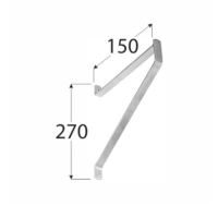Univerzalni nosač za garažu, 150x280mm / pakiranje 1 komad