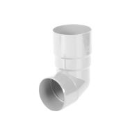 BRYZA Koljeno spusne cijevi 89° plastično Ø 63 mm, bijela RAL 9010