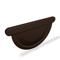 PREFA čelo oluka aluminijsko Ø 125 mm, lješnjaka P10 RAL 8019