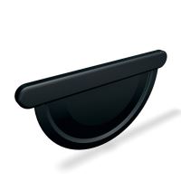 PREFA čelo oluka aluminijsko Ø 100 mm, crna P10 RAL 9005 PREFA čelo oluka aluminijsko Ø 100 mm, crna P10 RAL 9005