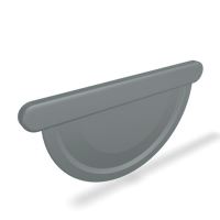 PREFA čelo oluka aluminijsko Ø 100 mm, világosszürke P10 RAL 7005 PREFA čelo oluka aluminijsko Ø 100 mm, világosszürke P10 RAL 7005