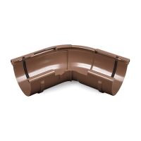 BRYZA Vanjski podesivi kutni oluk 120°–145° plastični Ø 100 mm, smeđa RAL 8017