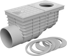 Olučni slivnik GEIGER 110 bočni - sivi