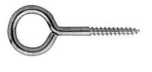 Oko s vijkom 25x10mm, ZB / pakiranje 100 kom