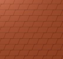 PREFA fasadni šindar, površina stucco, Ciglano crvena P.10 / pakovanje 1 m2