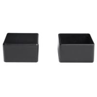 Četvrtasti pokrov za fotonaponski prof. 40x40, crna - Pakiranje 100 kom