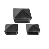 Čep za pravokutnu cijev 50x50mm, crna / pakiranje 1 kom.